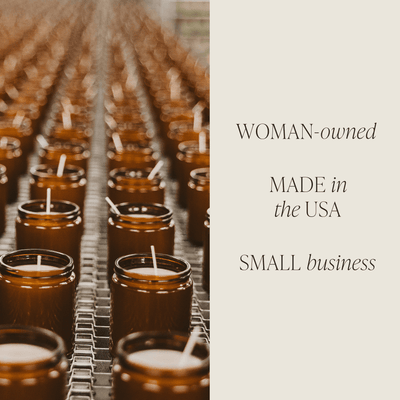 Cashmere and Vanilla Soy Candle - Amber Jar - 9 oz