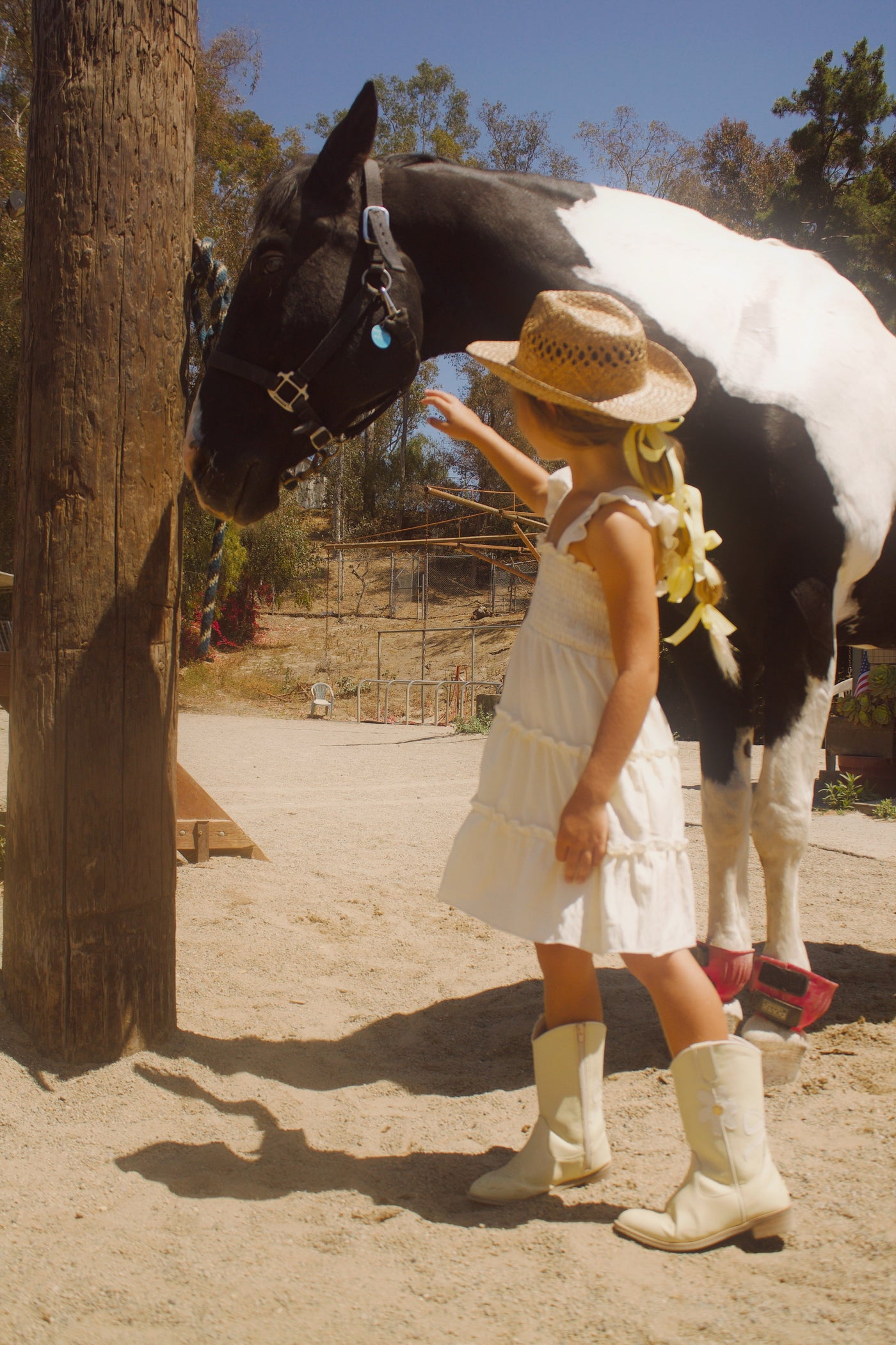 Chasing Daisies Butter Yellow Toddler Cowgirl Boots – Vegan Leather Western Boots for Girls