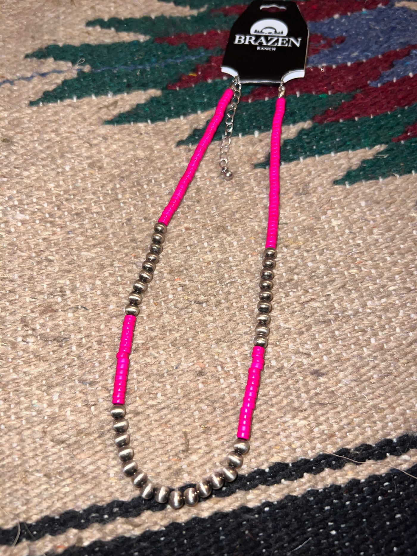 Pink Navajo Necklace