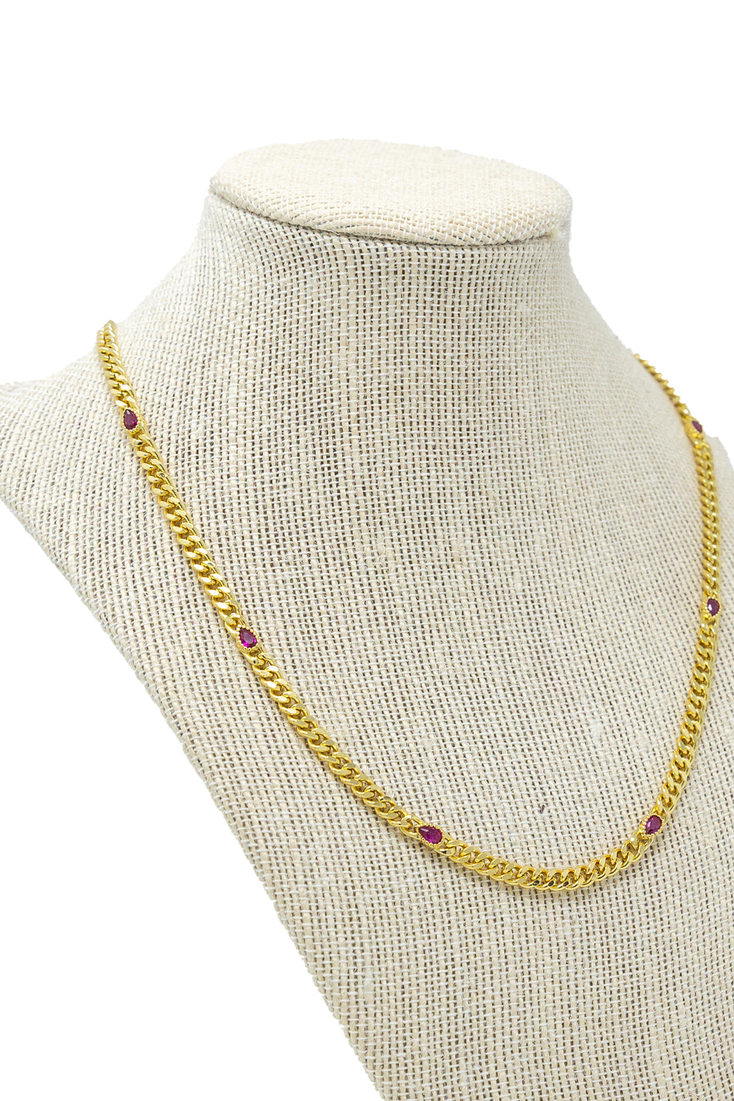 Dorthy Ruby Layering Chain