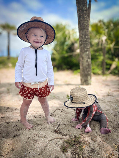 color block- hybrid shorts