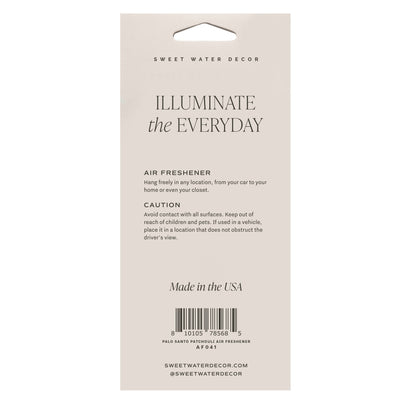 Palo Santo Patchouli Hanging Air Freshener