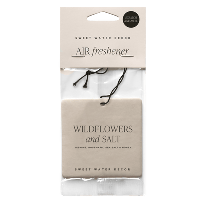 Wildflowers and Salt Hanging Air Freshener