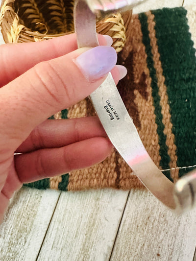 Handcrafted Old Pawn Multi Stone & Sterling Silver Cuff Bracelet by Daniel Mike