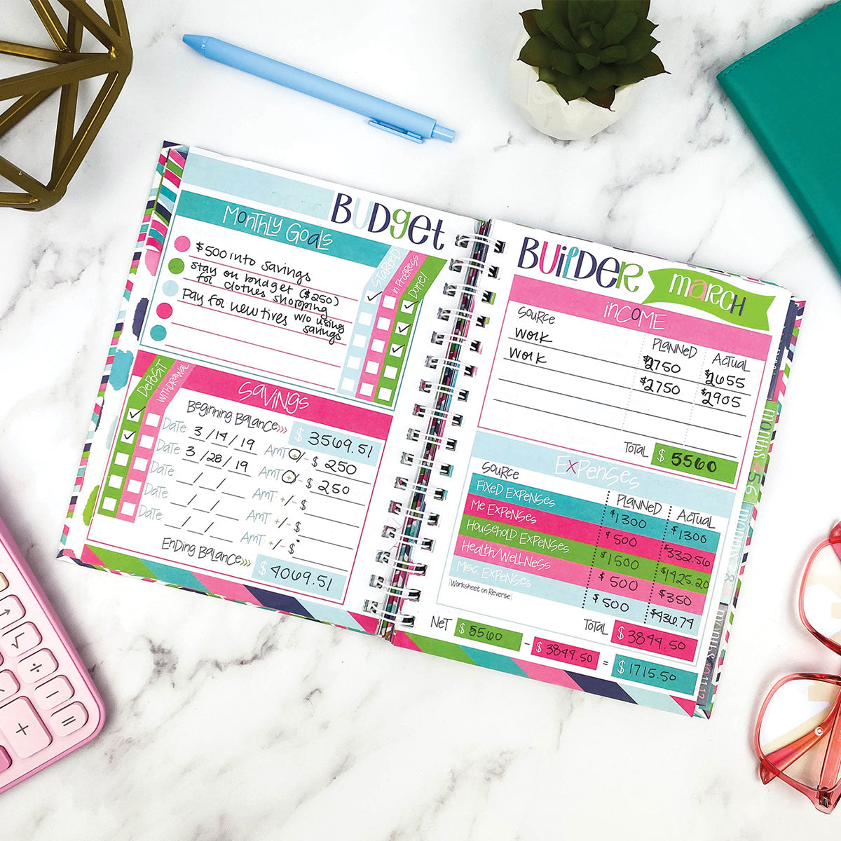 NEW! 2026-27 Dream Gift Bundle + BONUS 2026 Mini Calendar | Reminder Binder® Planner, Gratitude Finder® Journal and Budget Binder™