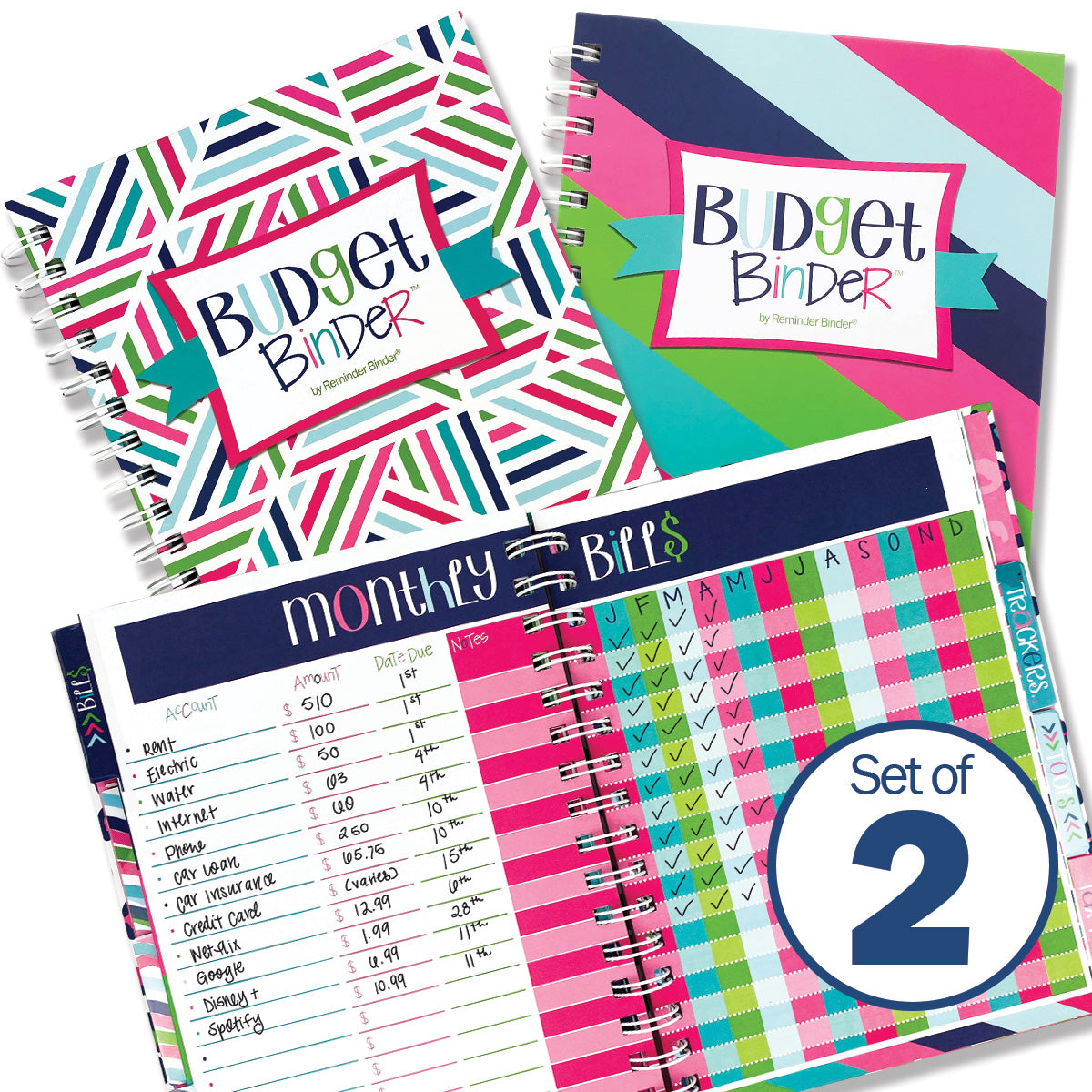 Budget Binder™ 2-Pack: Bill Tracker Financial Planner