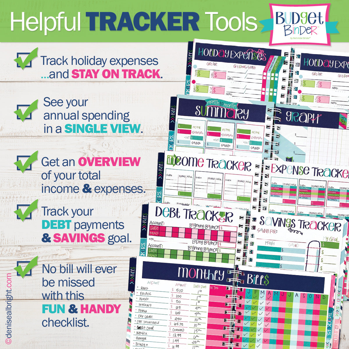 Budget Binder™ 2-Pack: Bill Tracker Financial Planner