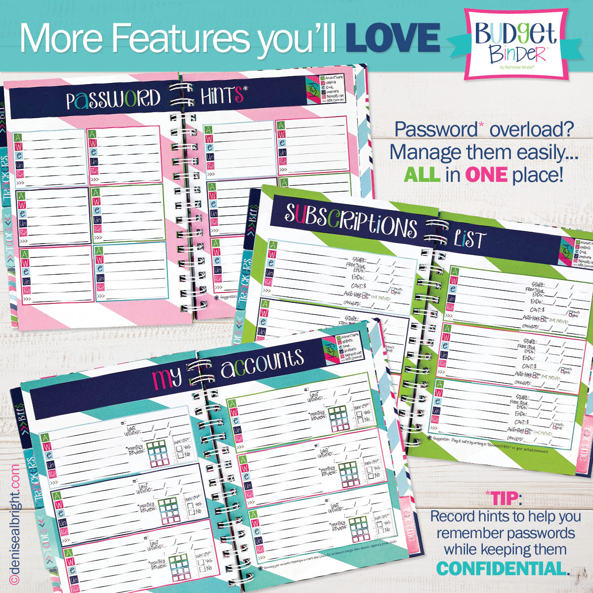 Budget Binder™ 2-Pack: Bill Tracker Financial Planner