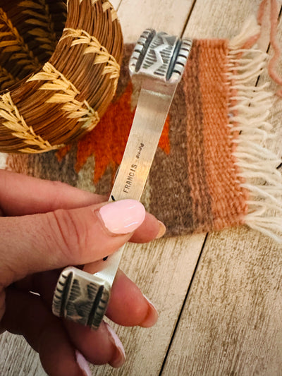 Navajo Sonoran Mountain Turquoise & Sterling Silver Cuff Bracelet