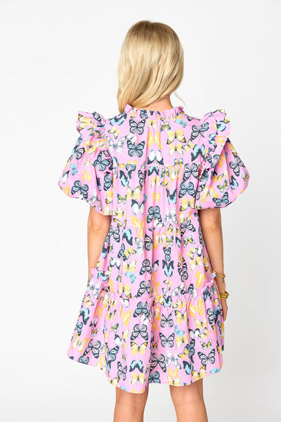 Ensley Short Dress - Feelin' Butterflies