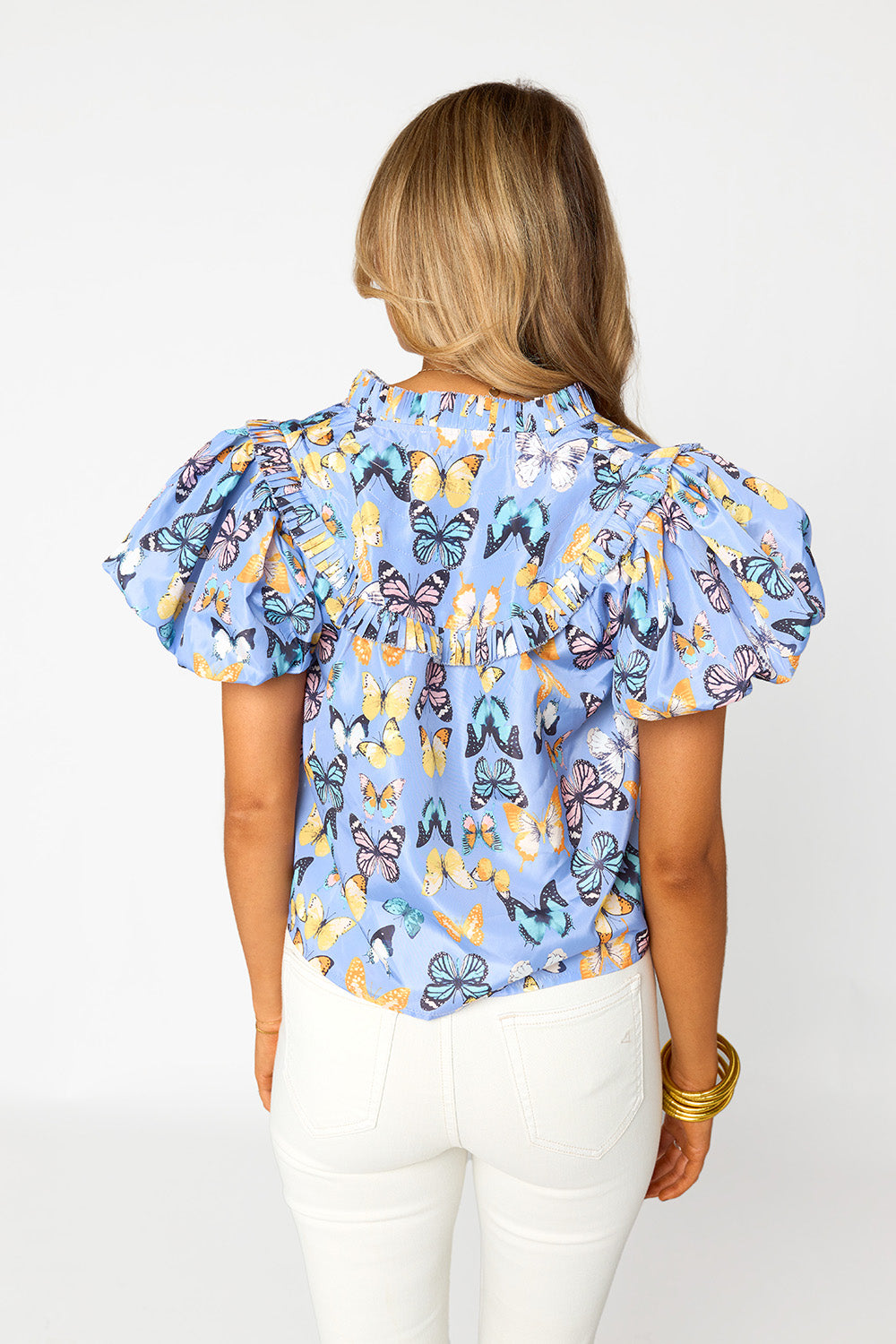 Leeland Puff Sleeve Top - Painted Lady