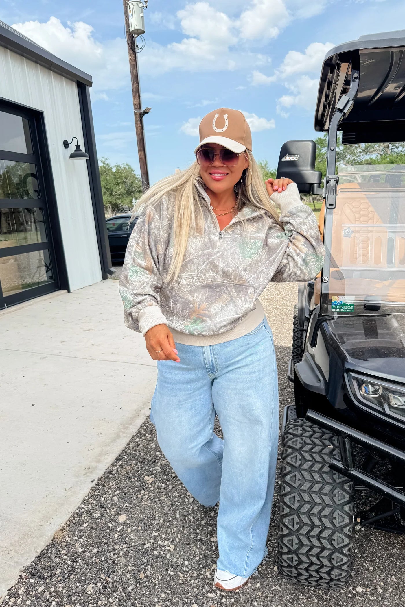 PREORDER: Camo & Checker Easy Does It Pullover