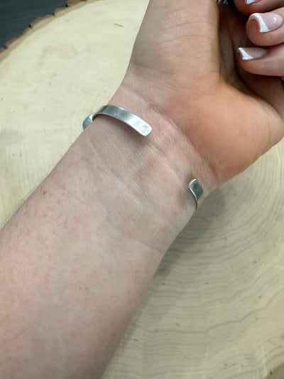 Handmade Blue Bird Turquoise & Sterling Silver Cuff Bracelet