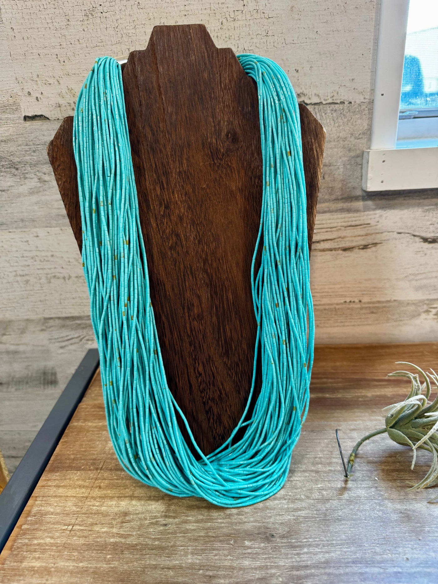 Multi strand Kingman turquoise necklace