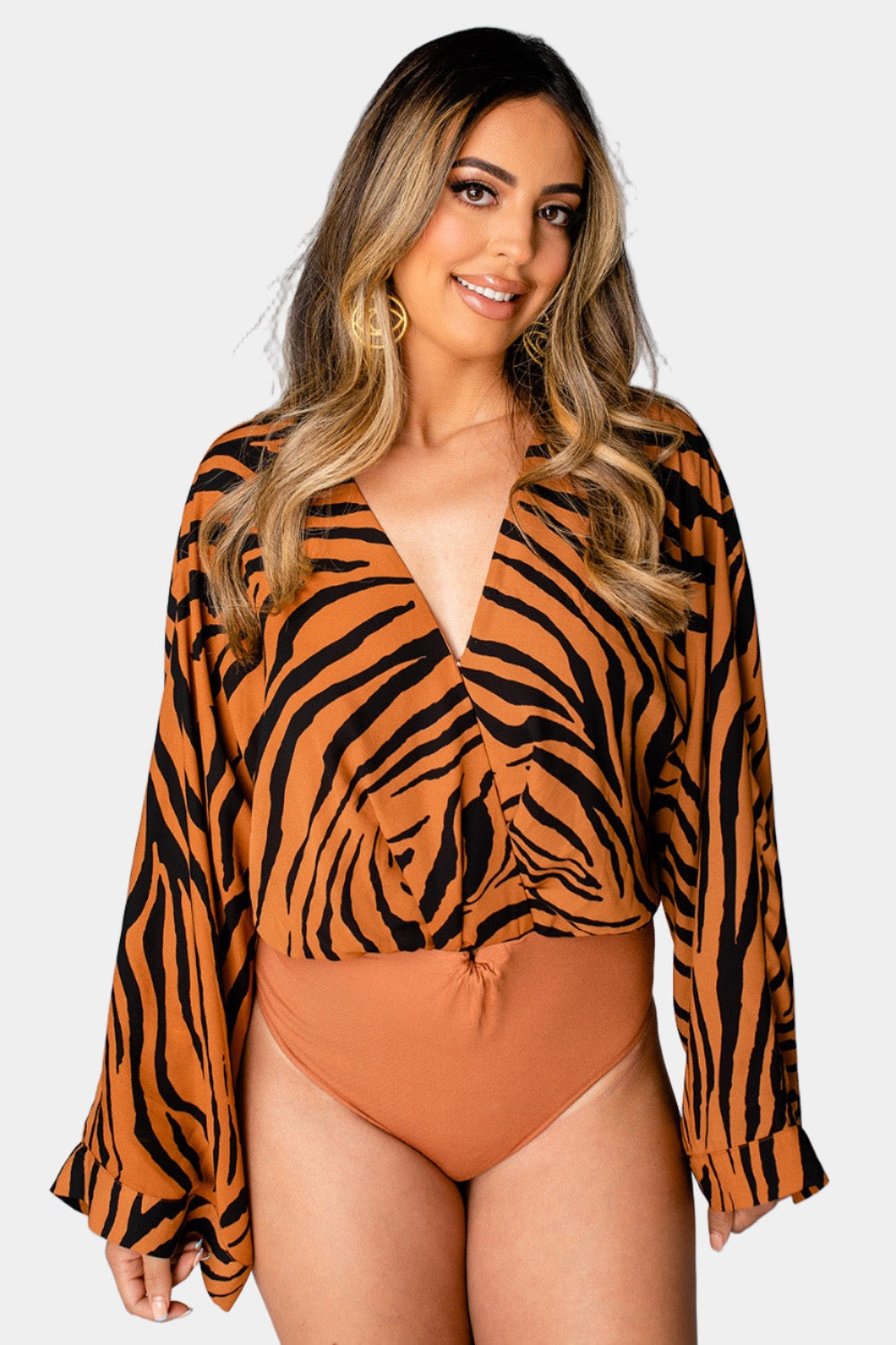 Ariana Kimono Sleeve Bodysuit - Mowgli