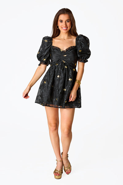 Colby Puff Sleeve Mini Dress - Koi