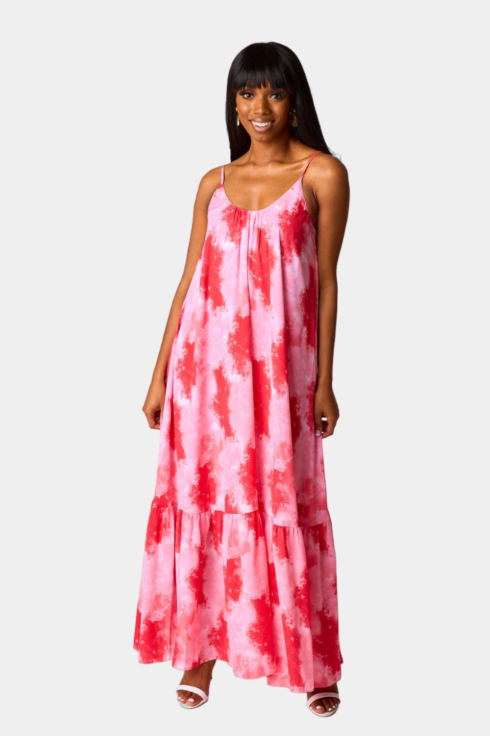 Katey Scooped Neck Maxi Dress - Sunset