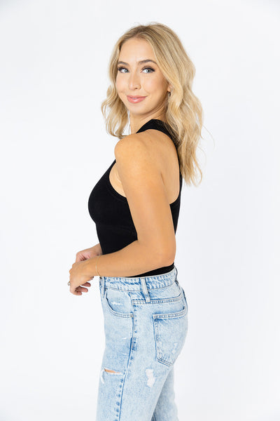 Jada Racerback Bodysuit - Black