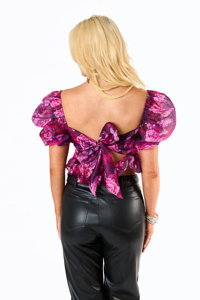 Chloe Bustier Top - Grape