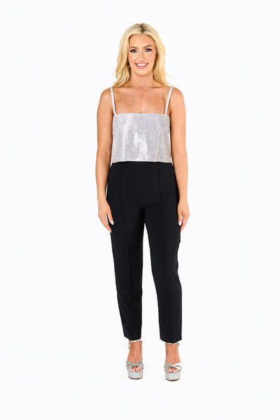 Waldorf High-Waisted Pants - Obsidian