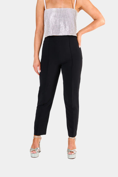 Waldorf High-Waisted Pants - Obsidian