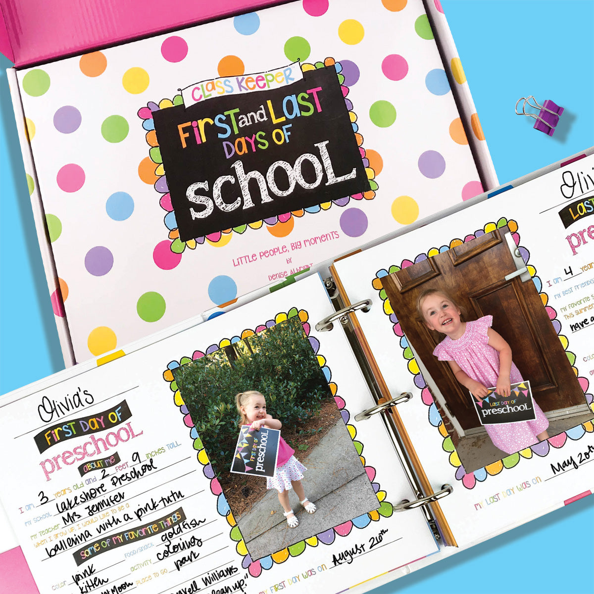 Mom Must-Have School Keepsake Kit | Class Keeper® + Photo Prop Deck + School Stickers