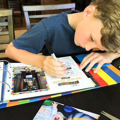 Class Keeper® School Days Memory Book + BONUS App Membership + BONUS Earn & Learn® Chore Chart Pad | (2) Styles