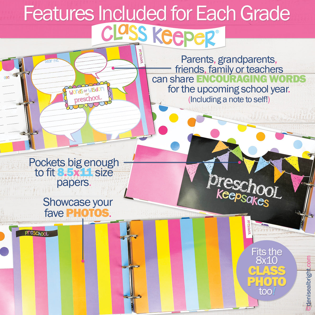 Class Keeper® School Days Memory Book + BONUS App Membership + BONUS Earn & Learn® Chore Chart Pad | (2) Styles