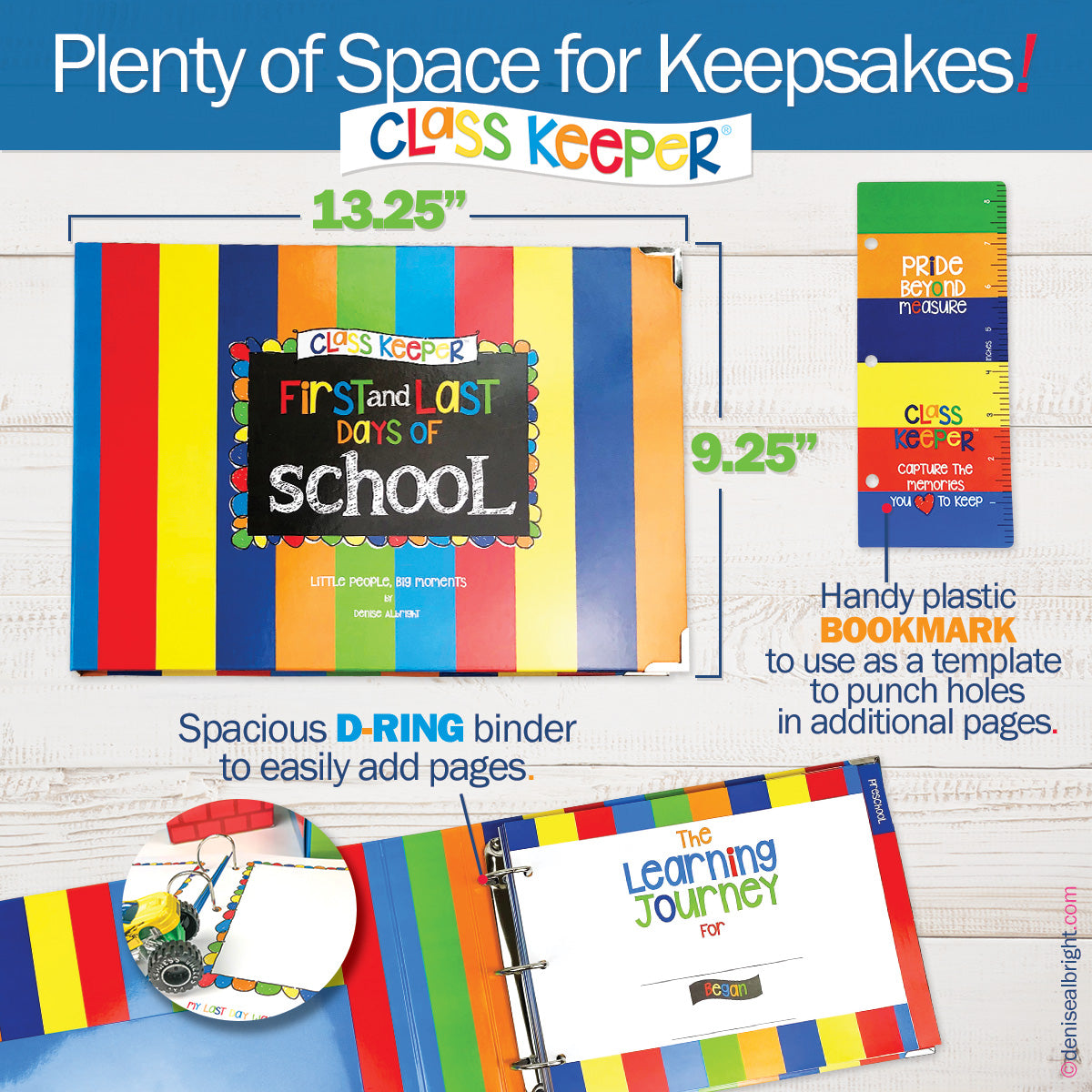 Class Keeper® School Days Memory Book + BONUS App Membership + BONUS Earn & Learn® Chore Chart Pad | (2) Styles
