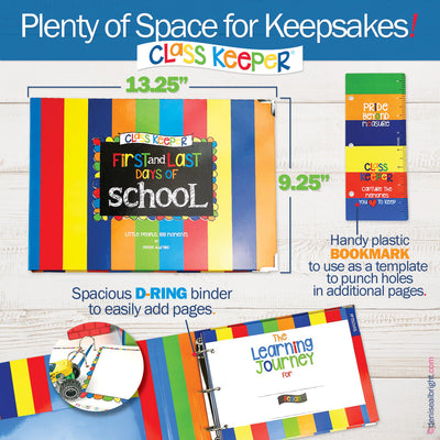 Class Keeper® School Days Memory Book + BONUS App Membership + BONUS Earn & Learn® Chore Chart Pad | (2) Styles