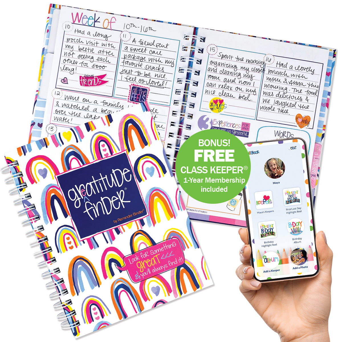 NEW! Kids' Gratitude Journal + BONUS App Membership | Gratitude for Them, Keepsakes for You