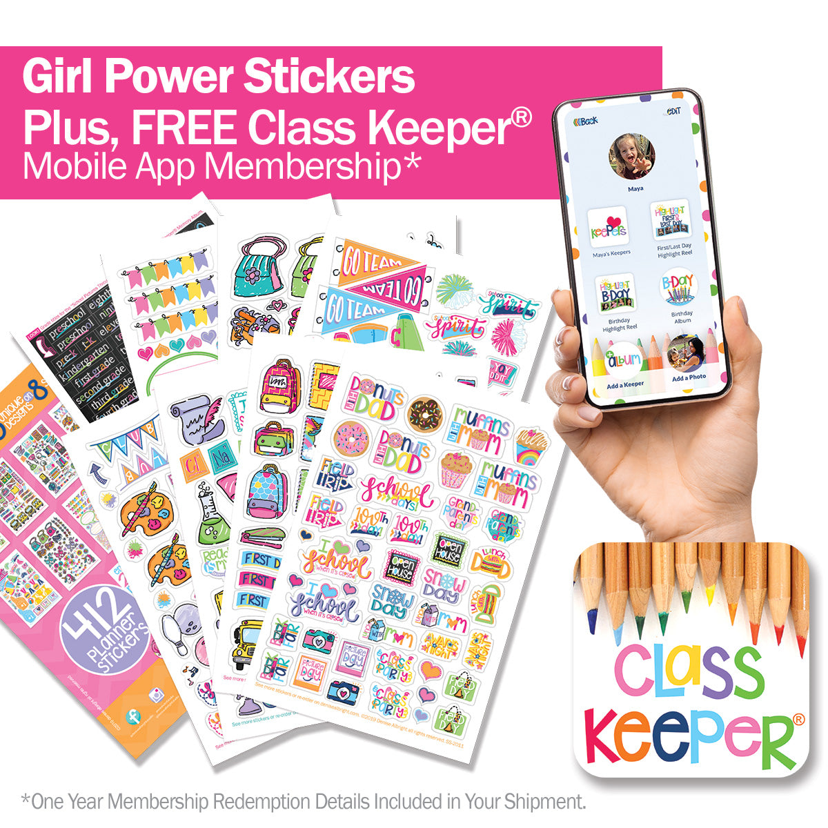 Mom’s Favorite Stickers + BONUS App Membership | Fun, Creative Sticker Sets for Moms & Kids