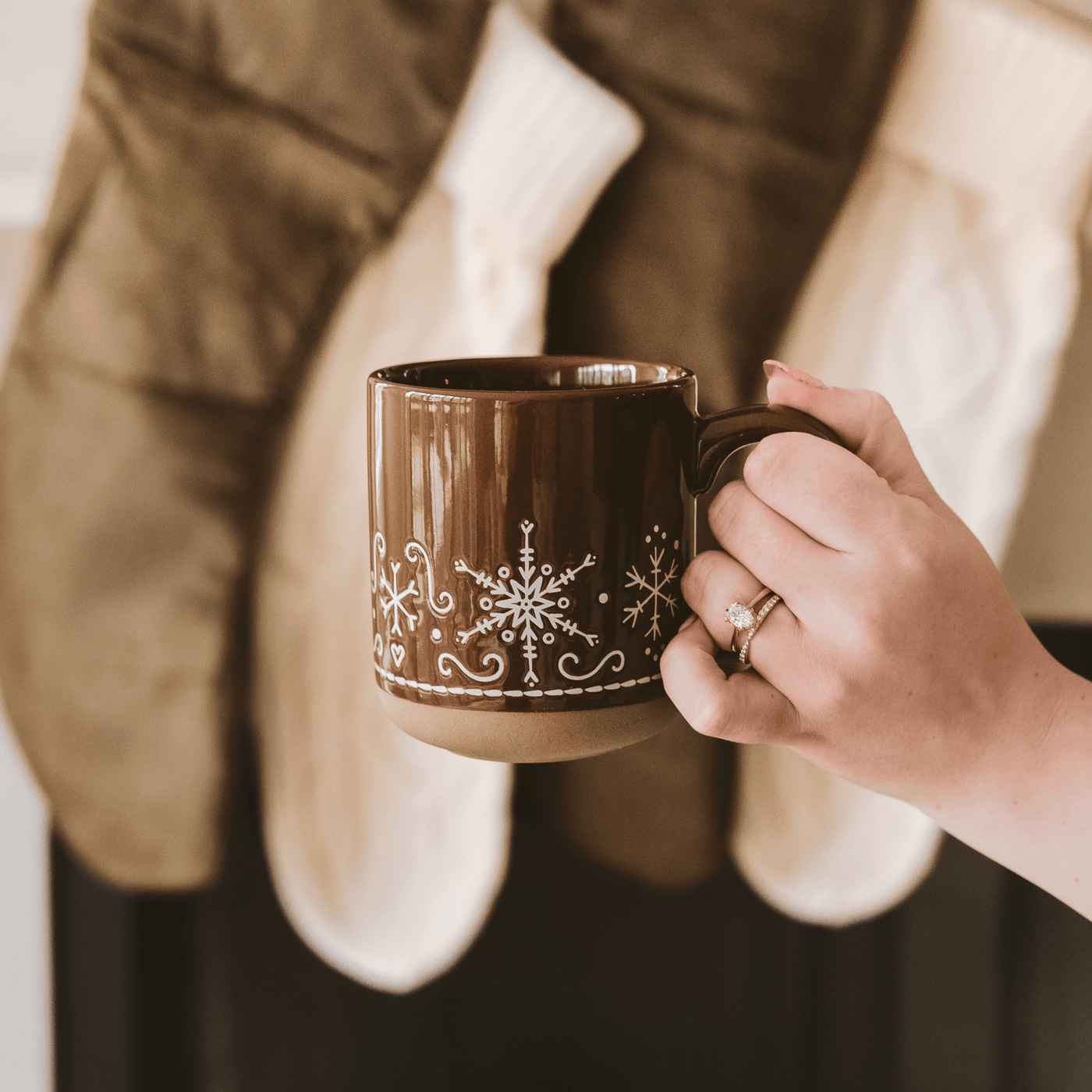 Gingerbread 14oz. Stoneware Coffee Mug