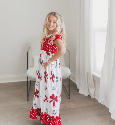 Christmas Bow Lounge Gown