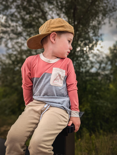 Mountain color block bamboo