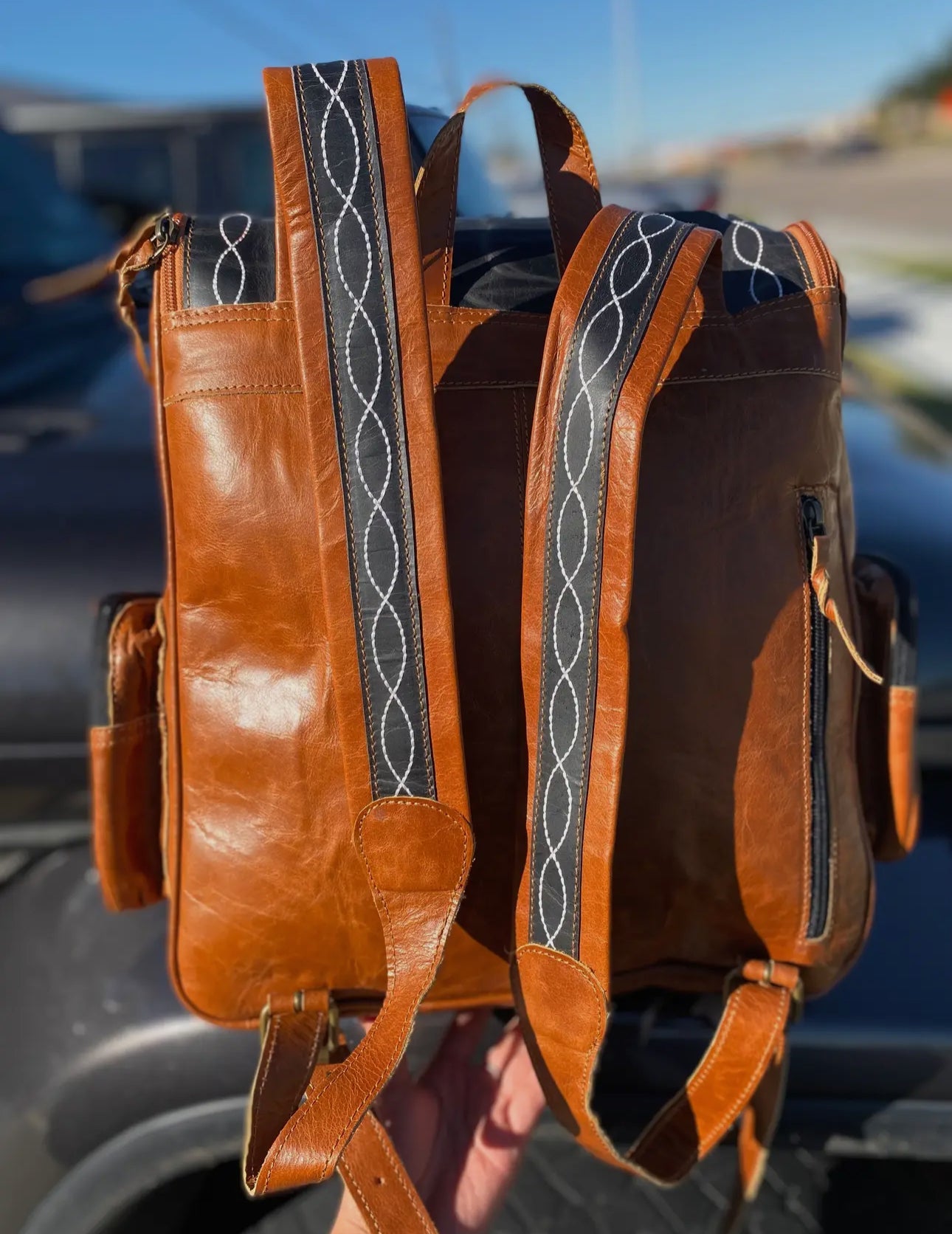 Bootstitch Leather Backpack