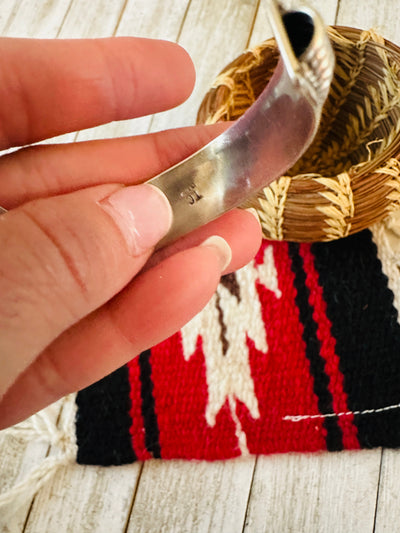 Handcrafted Rolled Sterling Silver Cuff Bracelet