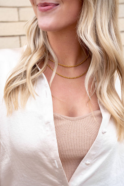 Luxe Silver Rope Chain - 18"