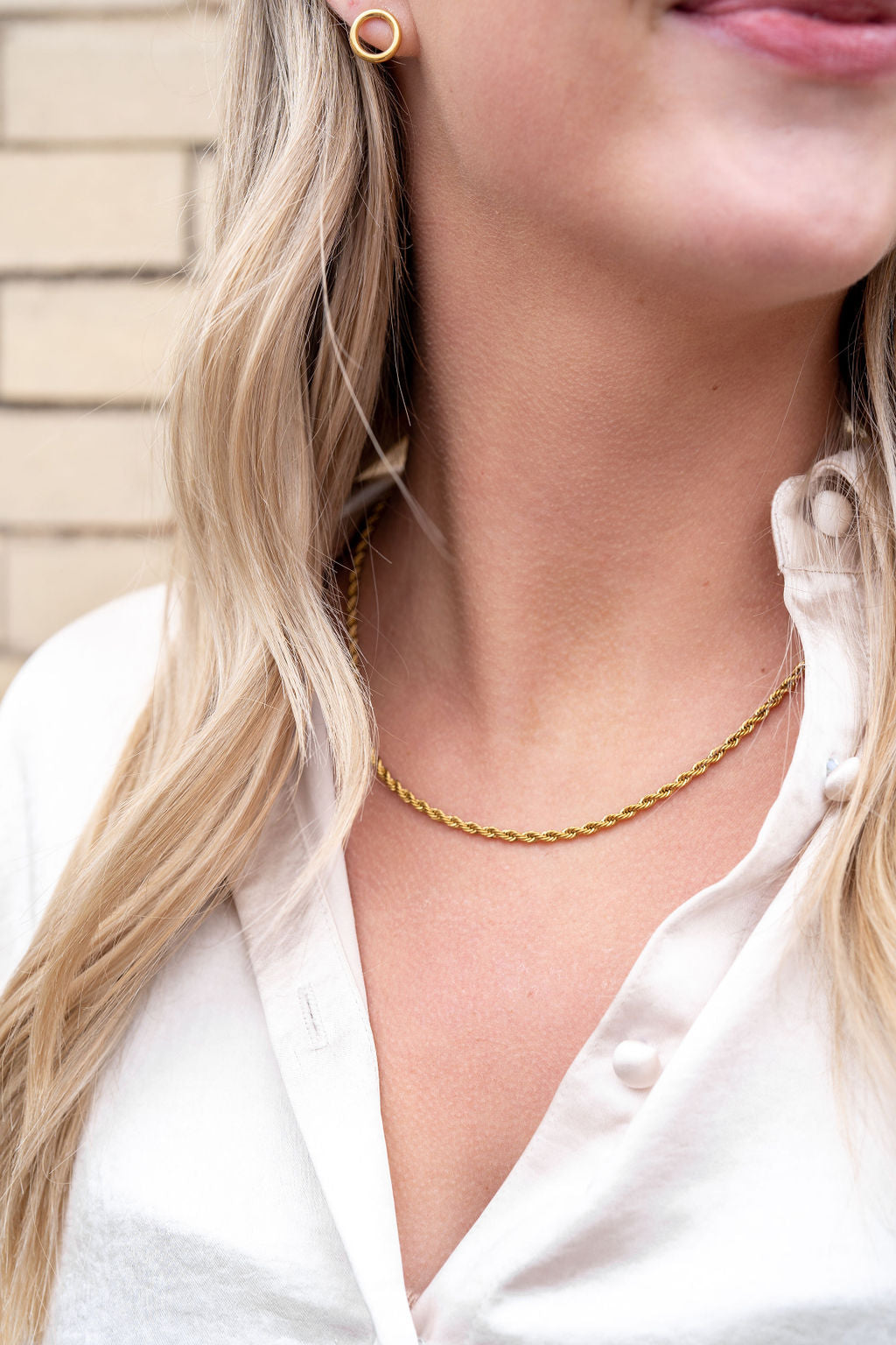 Luxe Silver Rope Chain - 18"