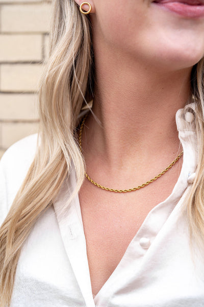 Luxe Silver Rope Chain - 18"