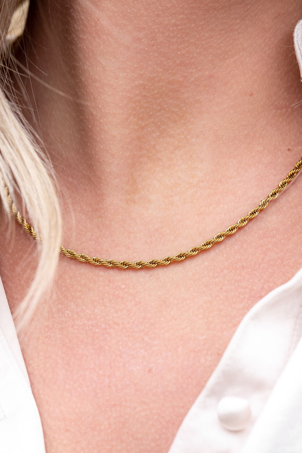 Luxe Silver Rope Chain - 18"