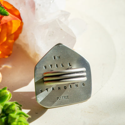 ROOTED PINK TOURMALINE RING