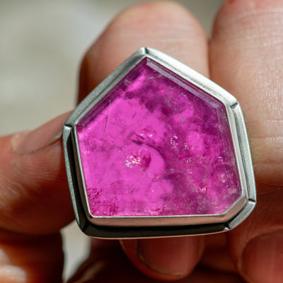 ROOTED PINK TOURMALINE RING