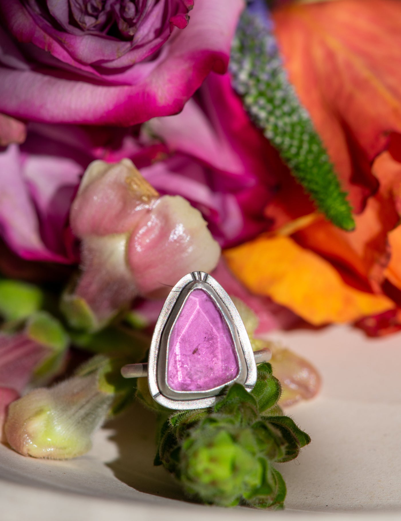 PRETTY PINK TOURMALINE RING