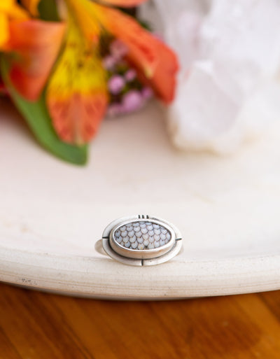 BYGONE ERA FISH FOSSIL RING