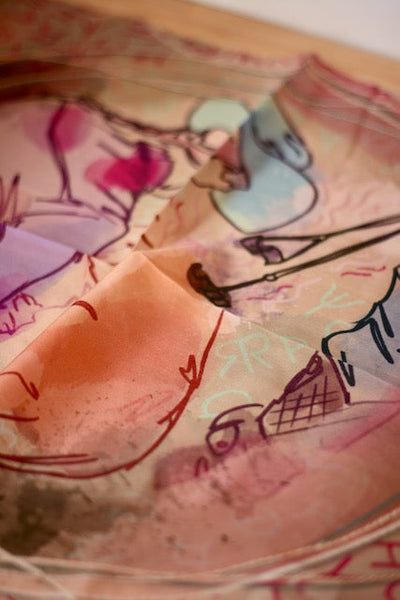 Branding Day Silk Western Cowgirl Wild Rag Scarf