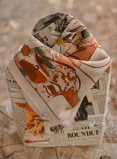 September Ride Cowgirl Silk Scarf Wild Rag