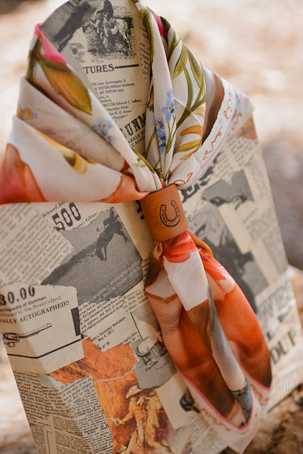 Heartland Series: Oregon Inspired Wildflower Silk Scarf Wild Rag