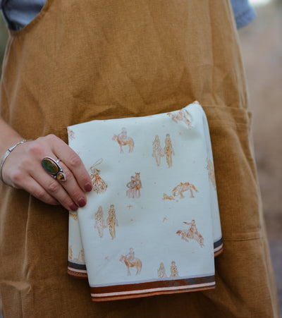 Saddle Club Western Rustic Farmhouse Kitchen Tea Towel