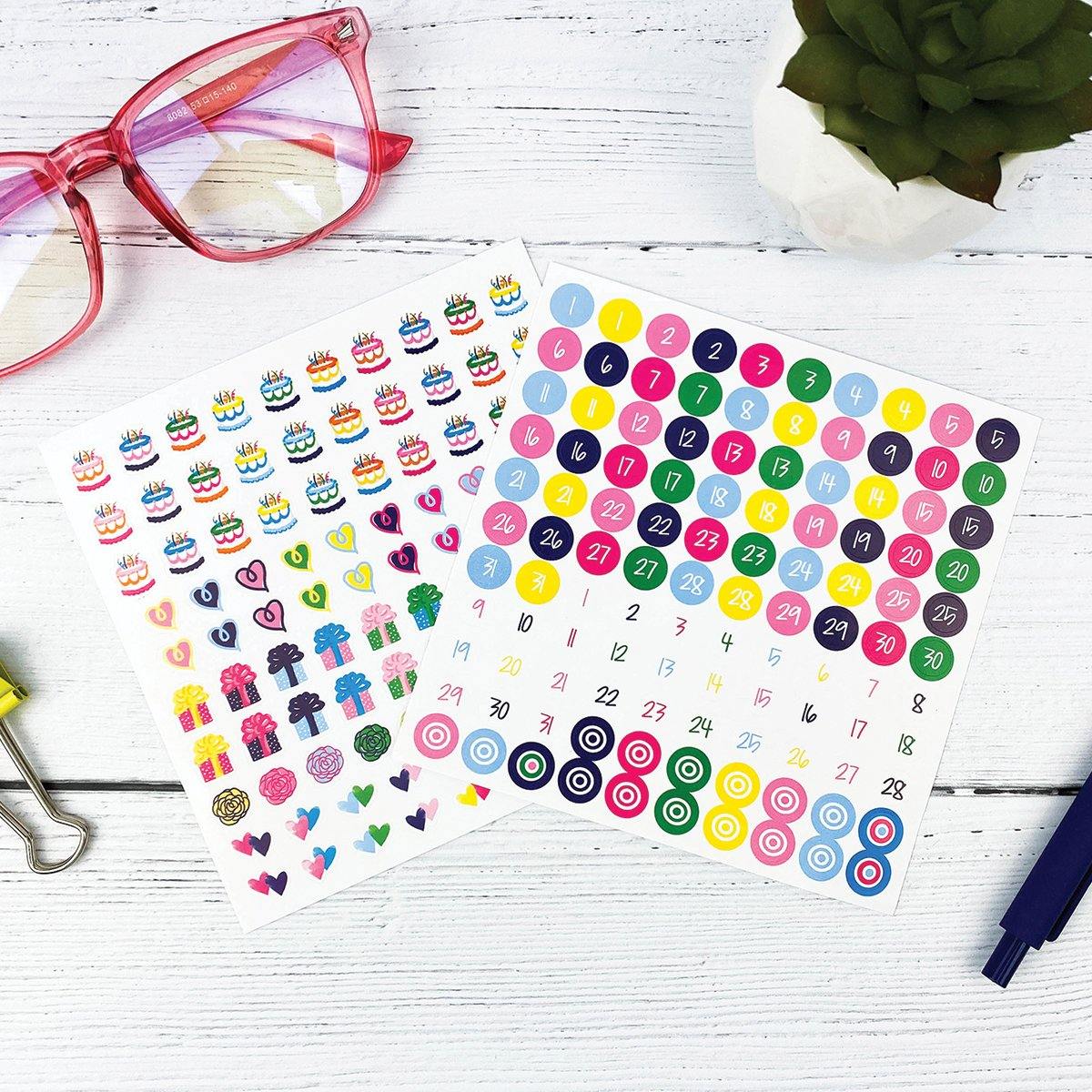 NEW! 2026 Mini Monthly Desktop Calendars | Stickers Included